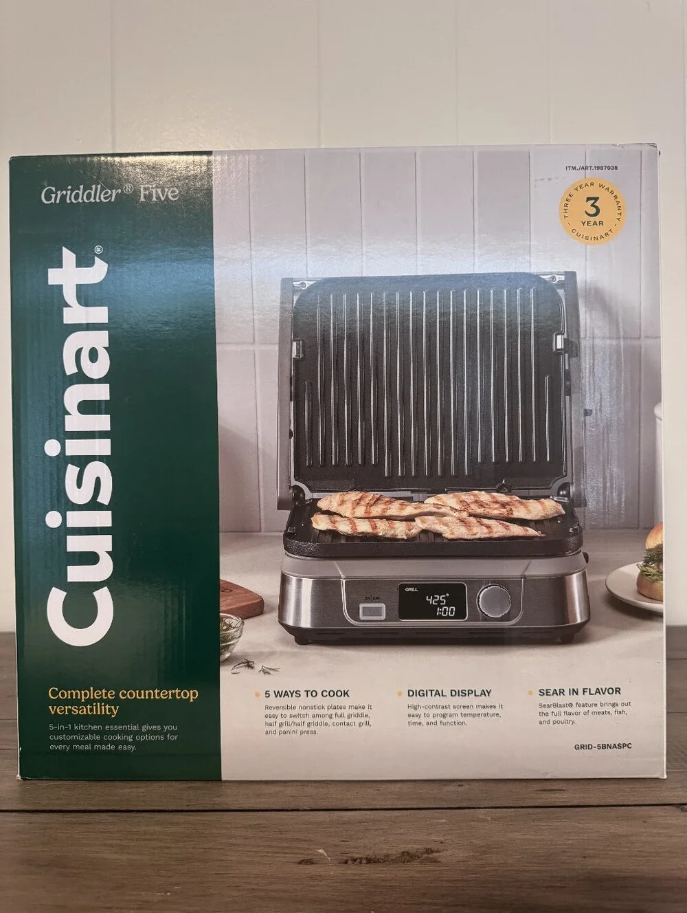 Cuisinart 5 In 1 Digital Griddler